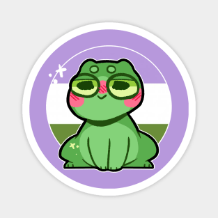 pride frog- Genderqueer Variant Magnet